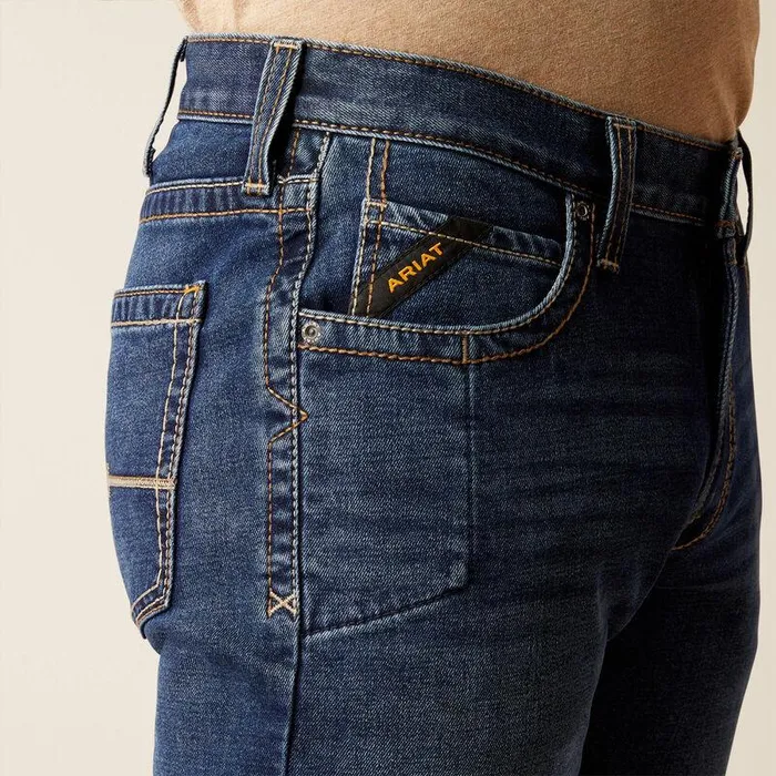 Men Denim Ariat Rebar M5 Straight Acclimatize Straight Jean Galveston Men Denim Ariat Rebar M5 Straight Acclimatize Straight Jean Galveston