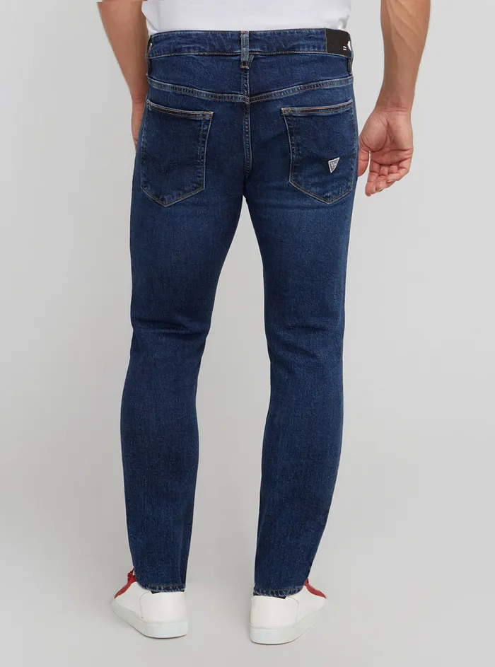 Men Denim GUESS Eco Lowrise Skinny Adam Fly Denim Jeans In Reloop Wash Men Denim GUESS Eco Lowrise Skinny Adam Fly Denim Jeans In Reloop Wash