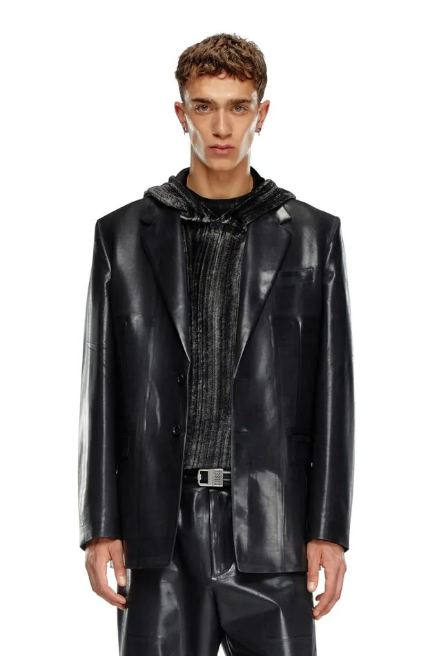 Men Diesel Jackets JSTANLEY Black Men Diesel Jackets JSTANLEY Black