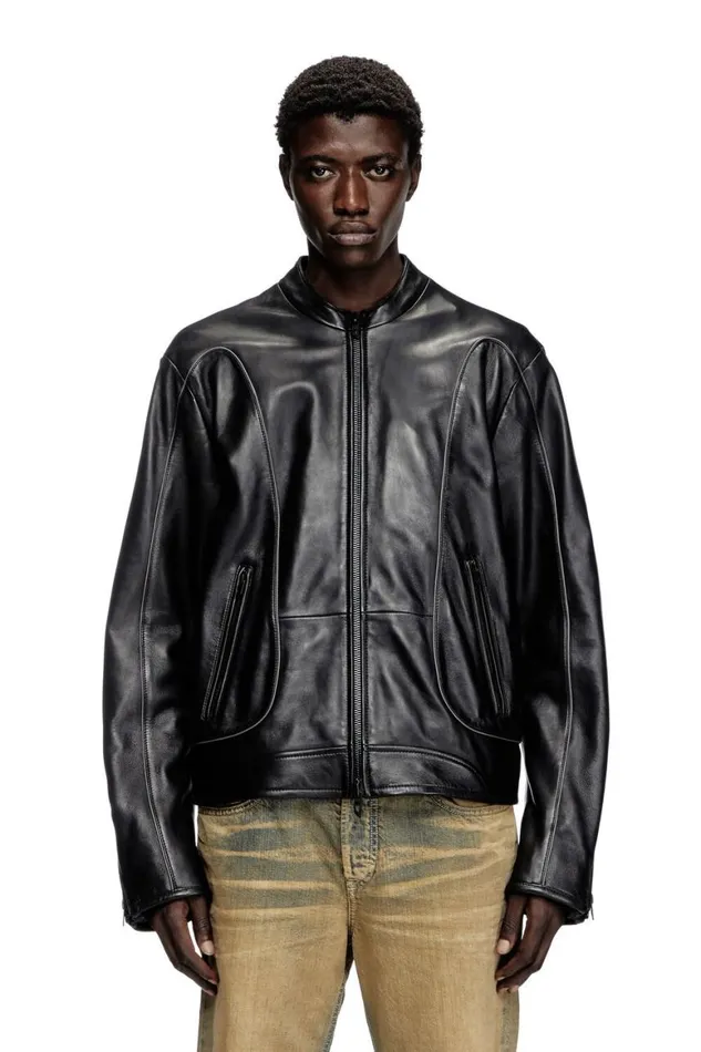 Men Diesel Jackets LKRIXY Black Men Diesel Jackets LKRIXY Black