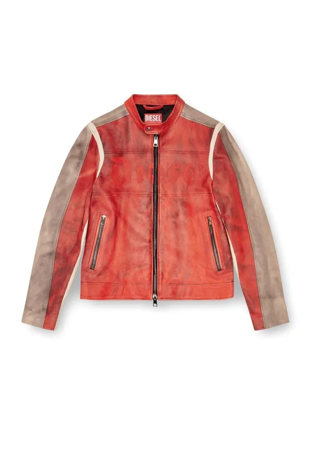 Men Diesel Jackets LRUSCHA Red Men Diesel Jackets LRUSCHA Red