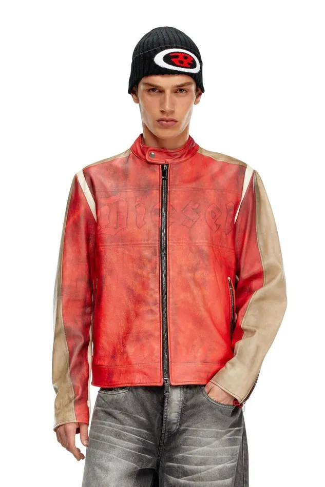 Men Diesel Jackets LRUSCHA Red Men Diesel Jackets LRUSCHA Red