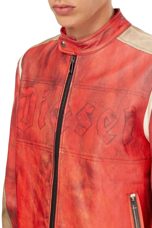 Men Diesel Jackets LRUSCHA Red Men Diesel Jackets LRUSCHA Red