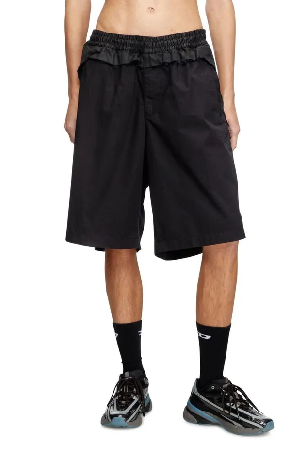 Men Diesel Pants and Shorts PGUSTAFSHORT Black Men Diesel Pants and Shorts PGUSTAFSHORT Black