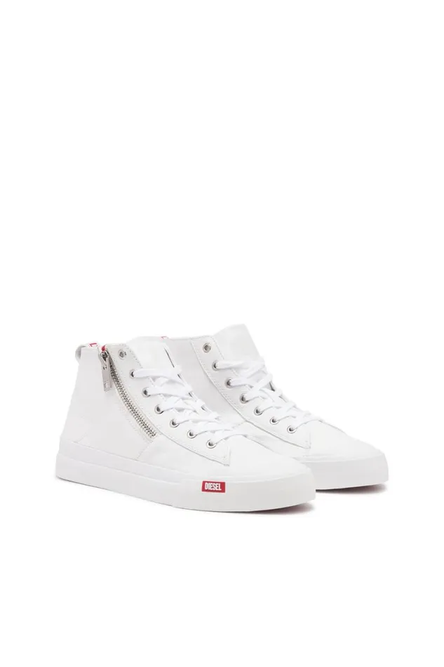 Men Diesel Sneakers SATHOS ZIP White Men Diesel Sneakers SATHOS ZIP White