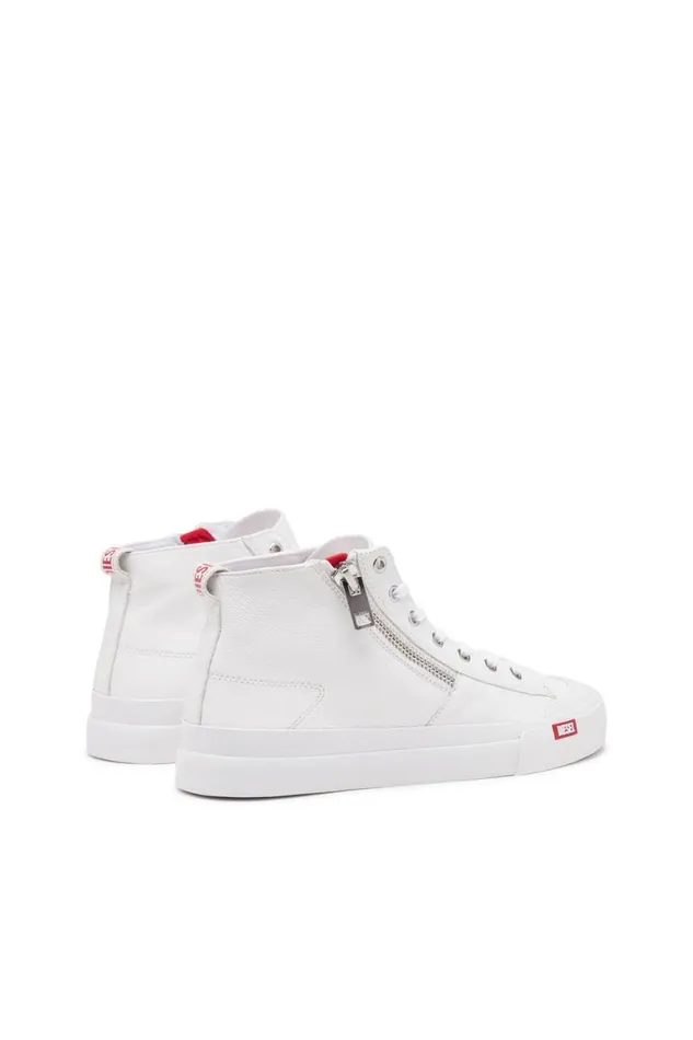 Men Diesel Sneakers SATHOS ZIP White Men Diesel Sneakers SATHOS ZIP White