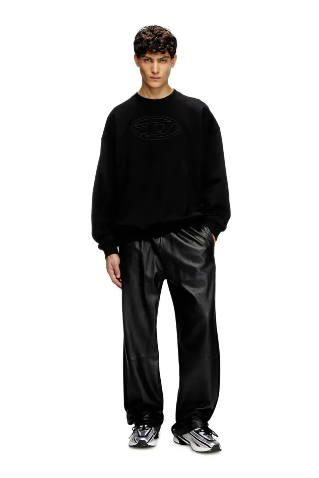Men Diesel Sweatshirts and Hoodies SMARTBIGOVAL Black