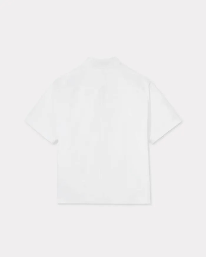 Men Embroidered Kimono Shirt White Kenzo Shirts