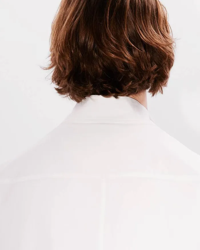Men Embroidered Kimono Shirt White Kenzo Shirts