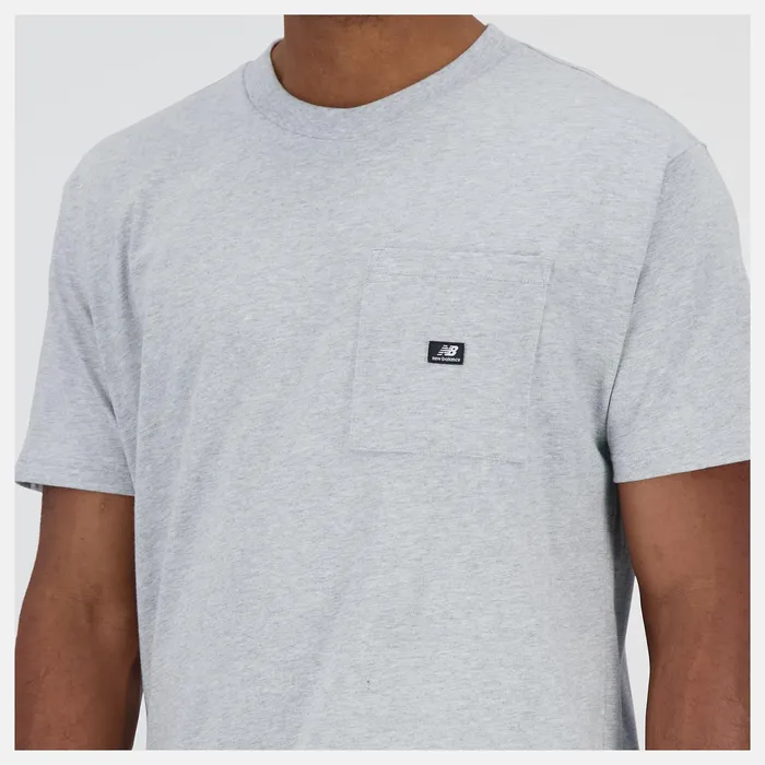 Men Essentials Reimagined Cotton Jersey Short Sleeve Tshirt Athletic Grey New Balance Shirts