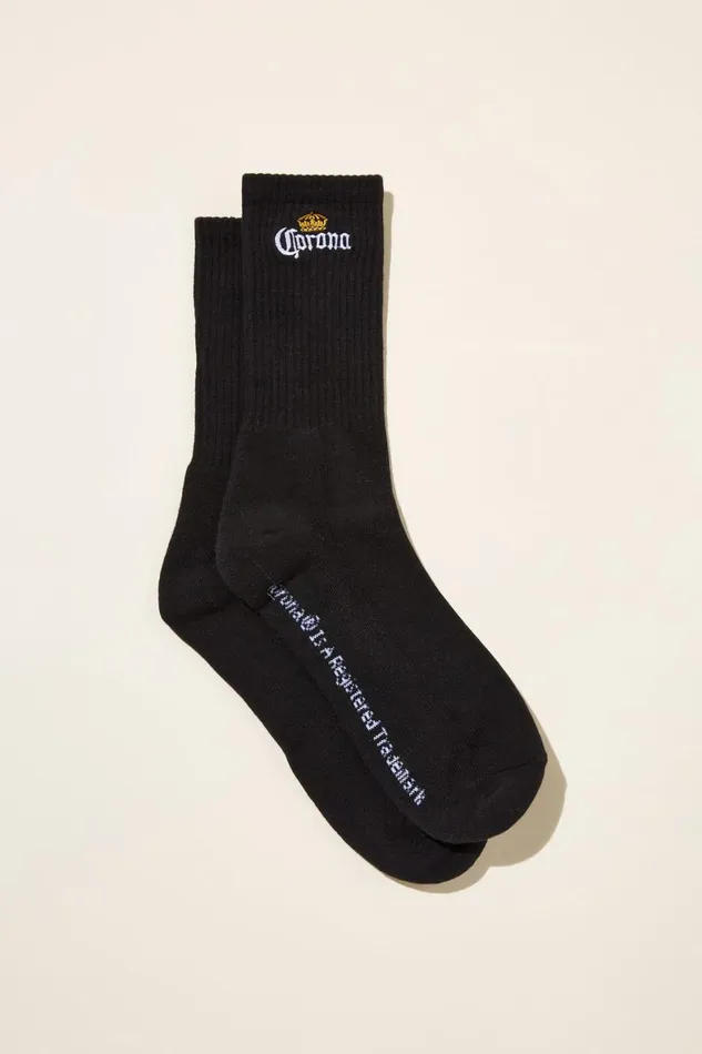 Men Gifting Cotton On Corona Sock Lcn Cor Black Corona