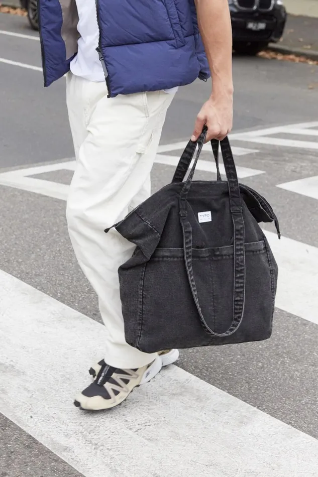 Men Gifting Cotton On Wellness Tote Bag Black