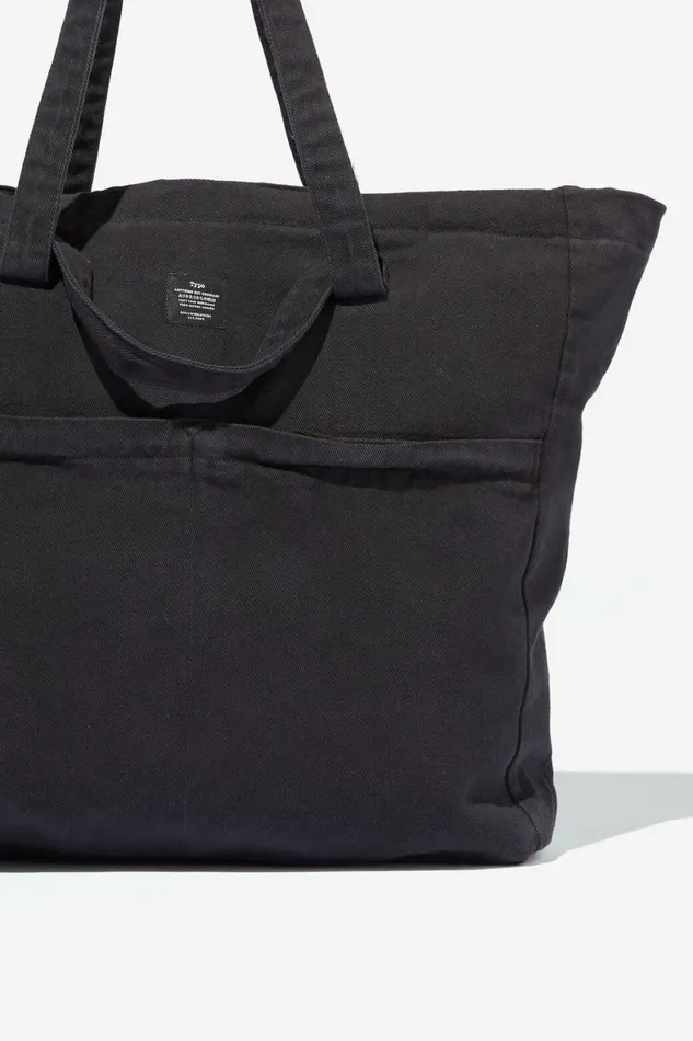Men Gifting Cotton On Wellness Tote Bag Black