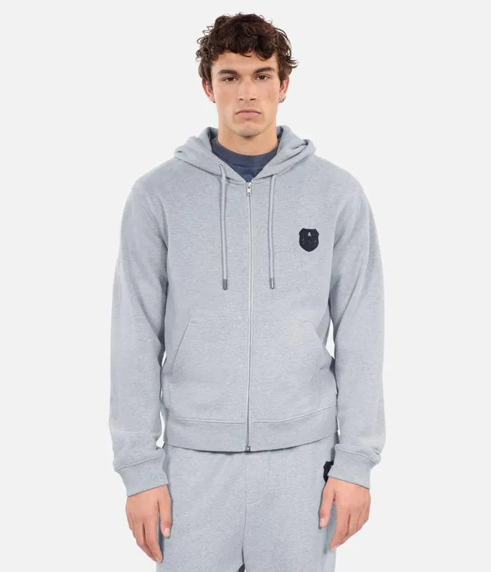 Men Grey Blazon Hoodie THE KOOPLES Sweatshirts and Sweatpants