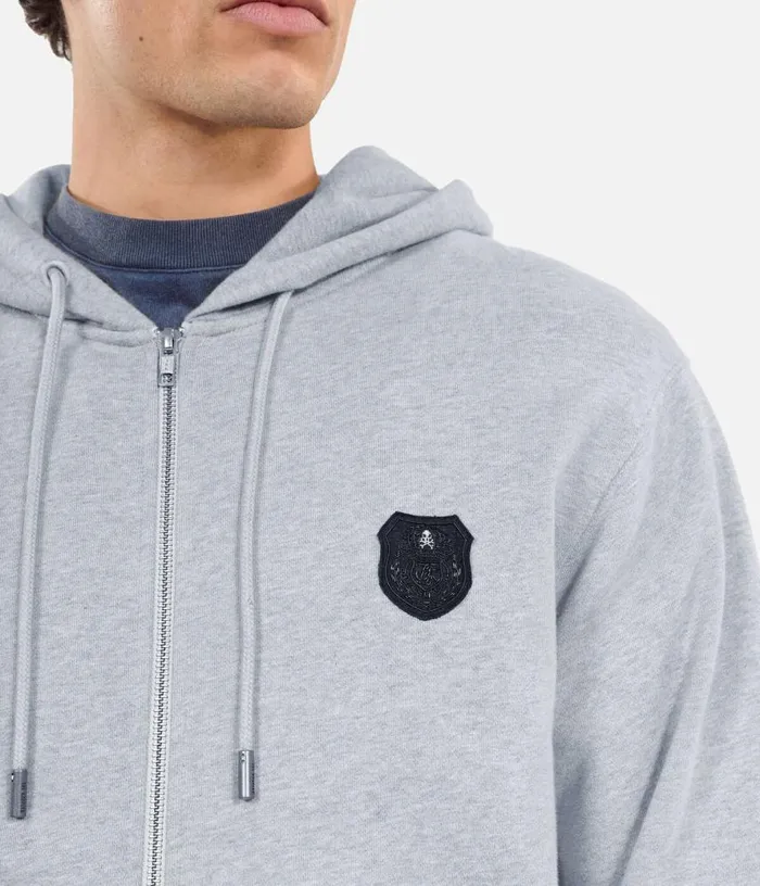 Men Grey Blazon Hoodie THE KOOPLES Sweatshirts and Sweatpants