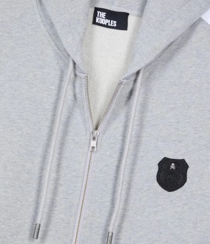 Men Grey Blazon Hoodie THE KOOPLES Sweatshirts and Sweatpants