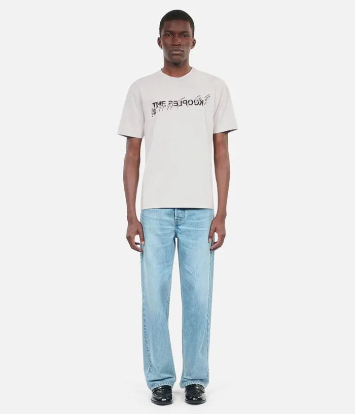 Men Grey What Is Tshirt With Studs THE KOOPLES Tshirts