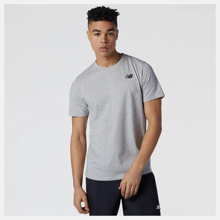 Men Heathertech Tee Athletic Grey New Balance Shirts