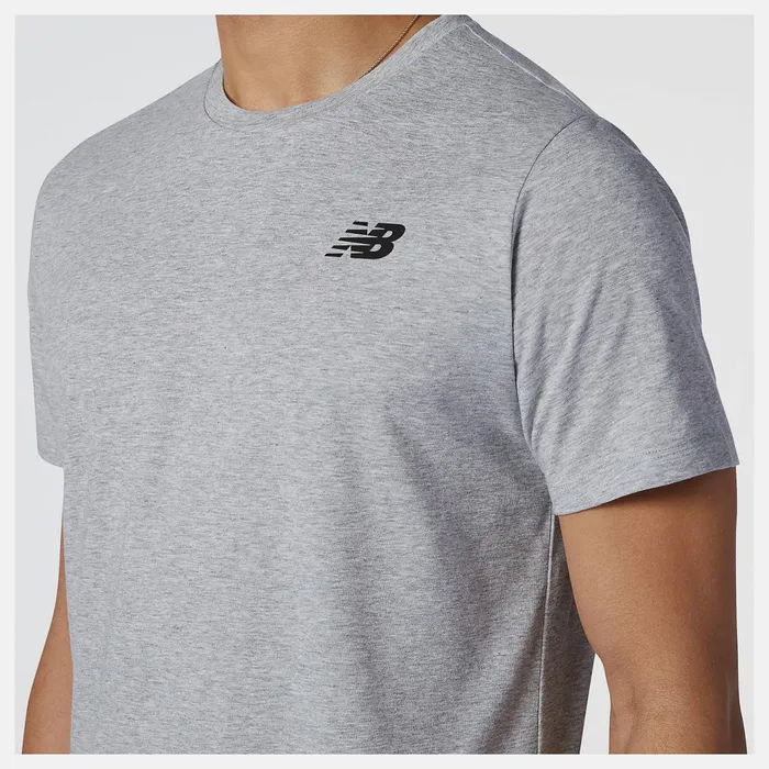 Men Heathertech Tee Athletic Grey New Balance Shirts Men Heathertech Tee Athletic Grey New Balance Shirts