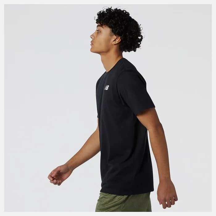 Men Heathertech Tee Black New Balance Shirts