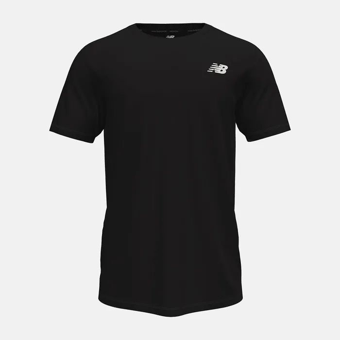 Men Heathertech Tee Black New Balance Shirts