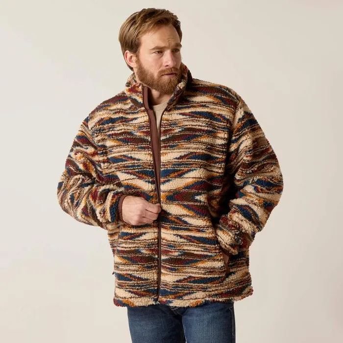 Men Jackets and Vests Ariat Fleece Chimayo Jacket Chimayo Saltillo