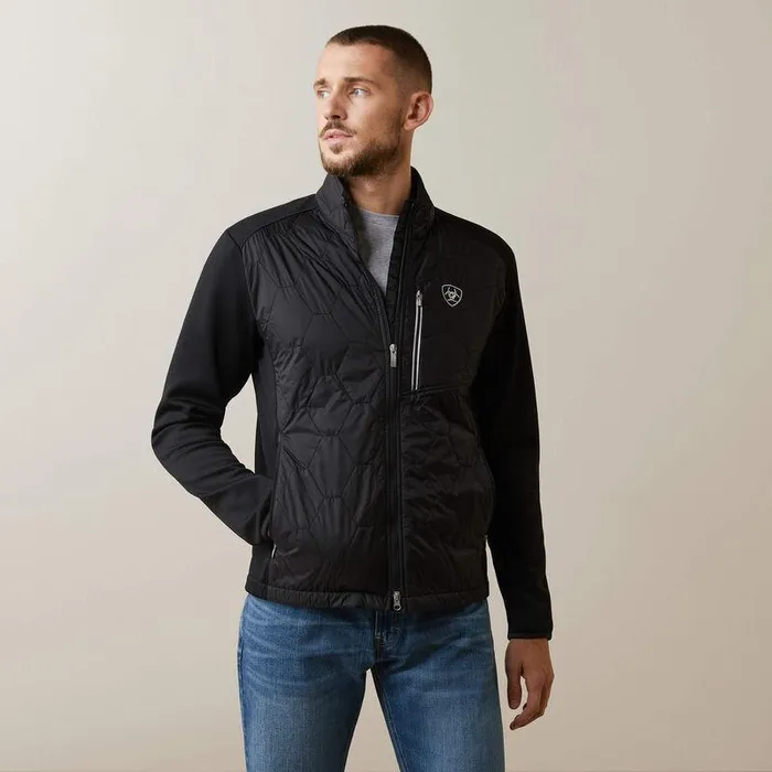 Men Jackets and Vests Ariat Fusion Insulated Jacket Black