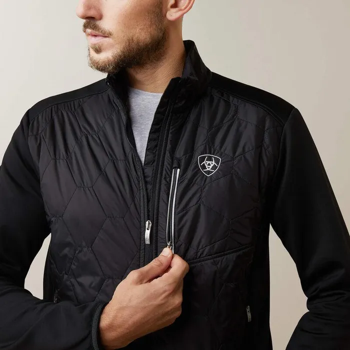 Men Jackets and Vests Ariat Fusion Insulated Jacket Black