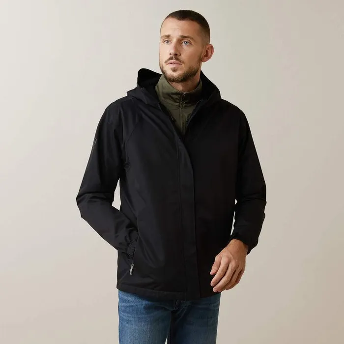 Men Jackets and Vests Ariat Spectator Waterproof Jacket Black