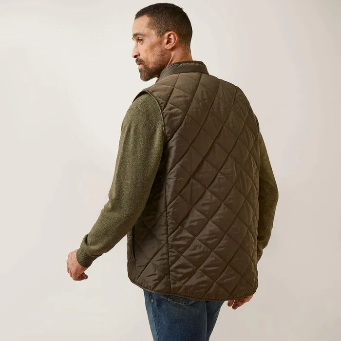 Men Jackets and Vests Ariat Woodside Vest Earth Men Jackets and Vests Ariat Woodside Vest Earth