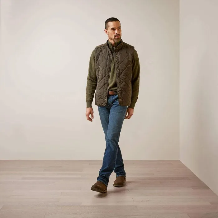 Men Jackets and Vests Ariat Woodside Vest Earth Men Jackets and Vests Ariat Woodside Vest Earth