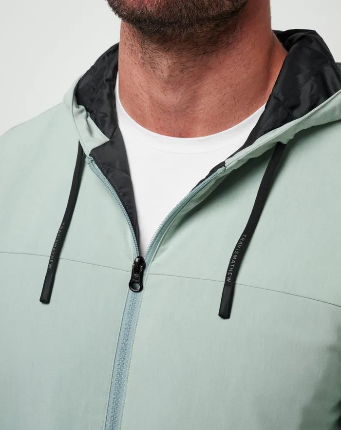 Men Jackets TravisMathew SCENIC ROAD JACKET Jadeite