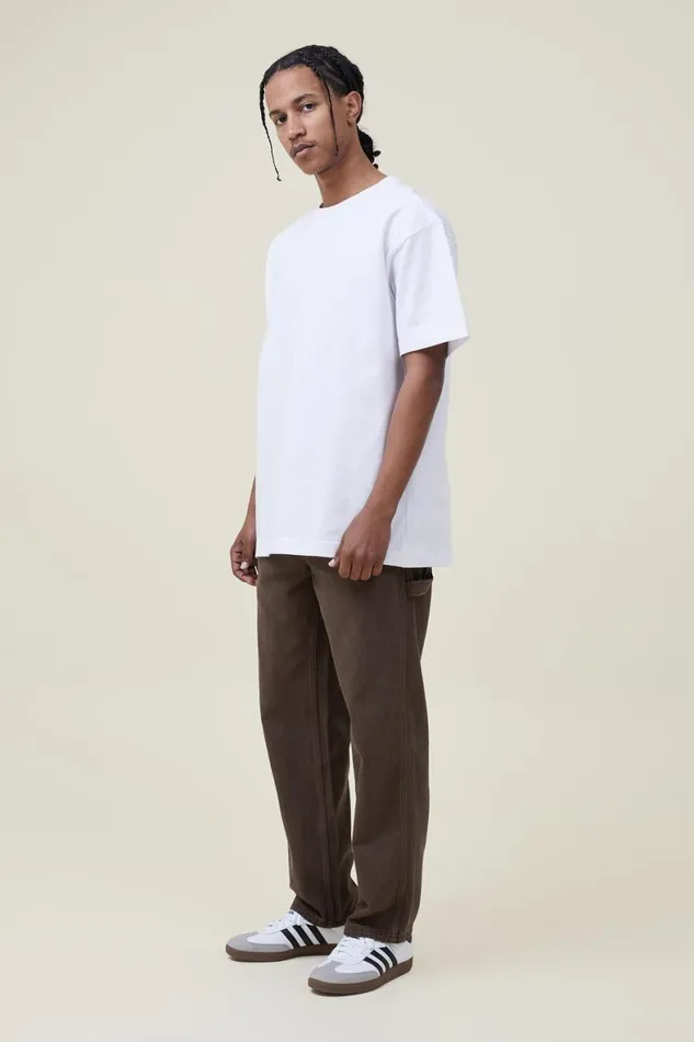 Men Jeans Cotton On Baggy Jean Worker Chocolate