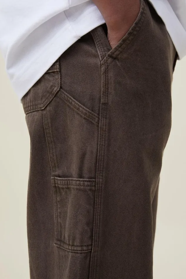 Men Jeans Cotton On Baggy Jean Worker Chocolate