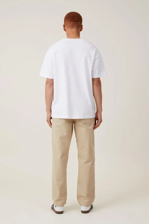 Men Jeans Cotton On Loose Fit Pant Wheat