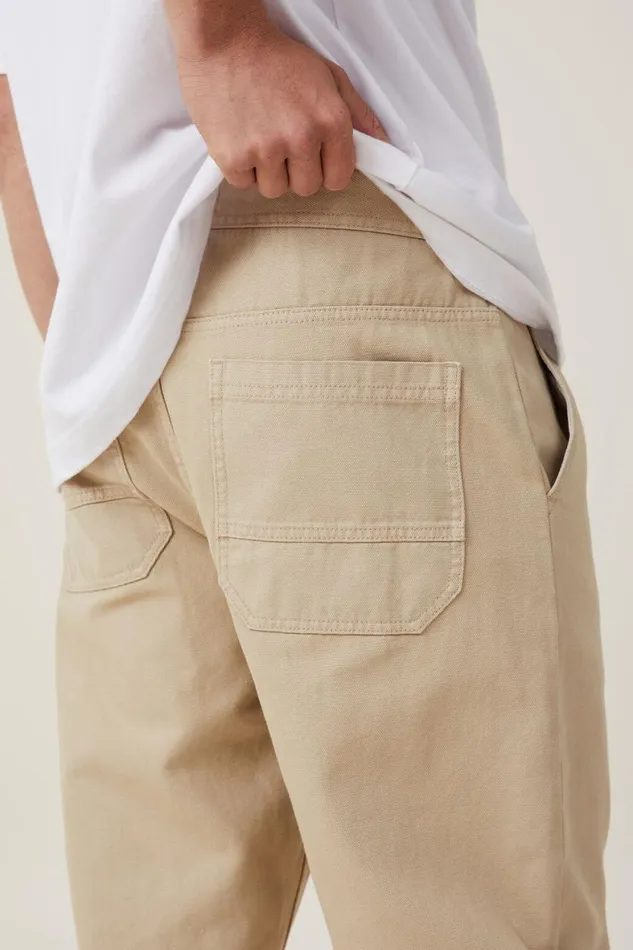 Men Jeans Cotton On Loose Fit Pant Wheat