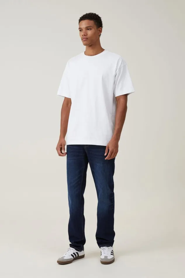 Men Jeans Cotton On Regular Straight Jean Cosmic Blue
