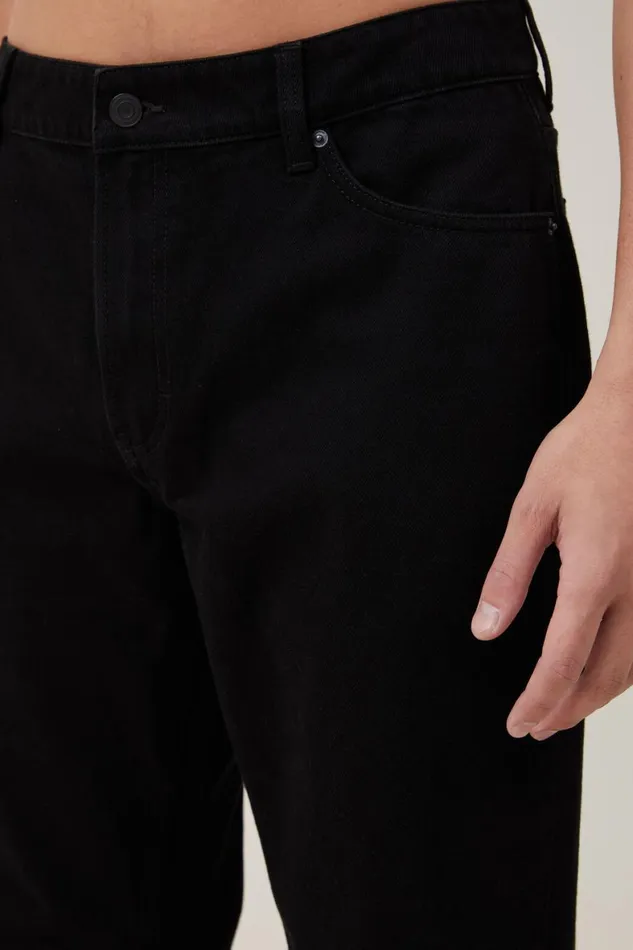 Men Jeans Cotton On Relaxed Boot Cut Jean Heartbreaker Black