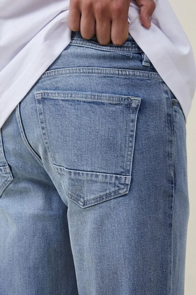 Men Jeans Cotton On Relaxed Tapered Jean Garage Blue