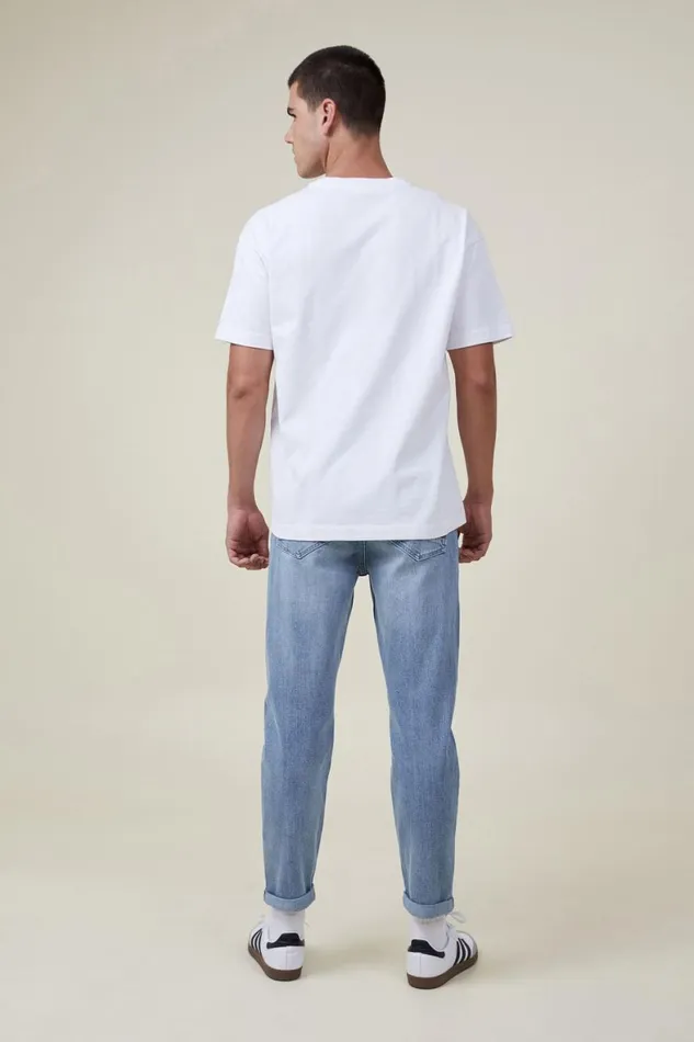 Men Jeans Cotton On Relaxed Tapered Jean Garage Blue