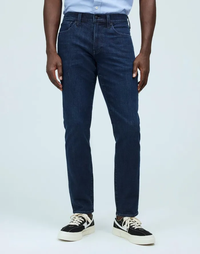 Men Jeans Madewell Athletic Slim Jeans COOLMAX Denim Edition Chapman Wash