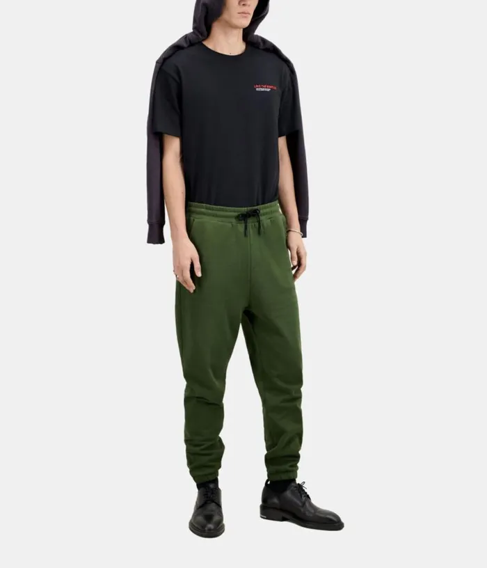 Men Khaki Logo Tracksuit Trousers THE KOOPLES Sweatshirts and Sweatpants