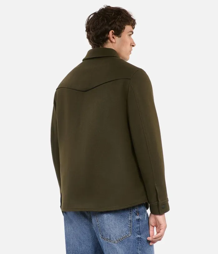 Men Khaki Overshirtstyle Jacket THE KOOPLES Coats and Jackets