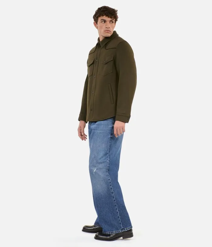 Men Khaki Overshirtstyle Jacket THE KOOPLES Coats and Jackets