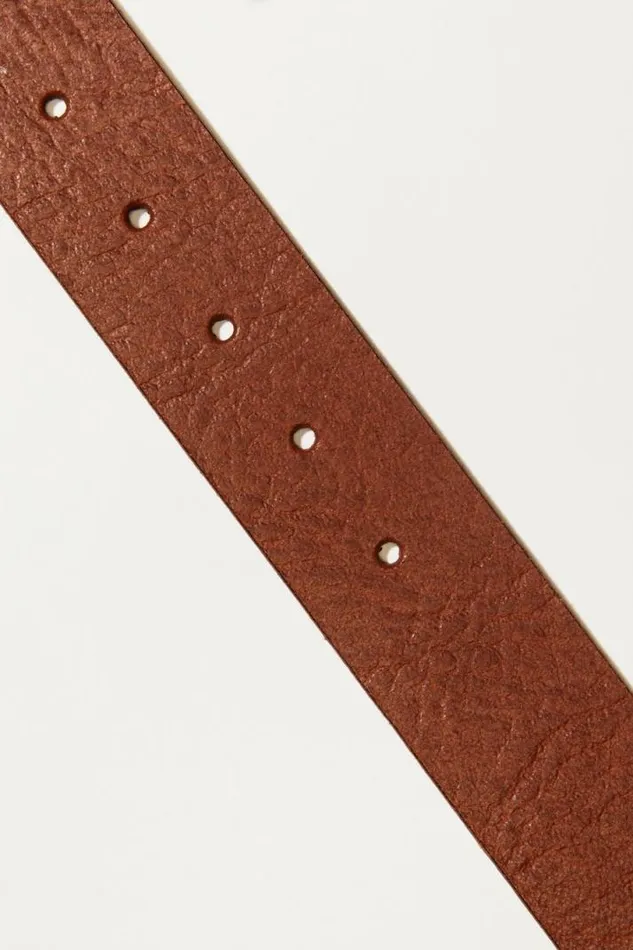 Men Lucky Brand Belts Novelty Stitch Belt Medium Brown