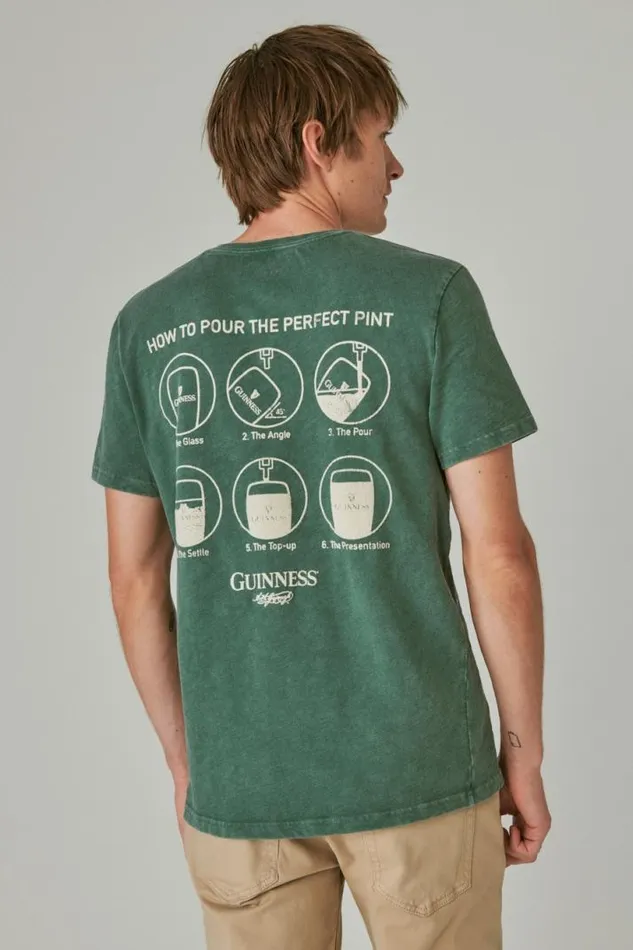 Men Lucky Brand Graphic Tees Guinness Tee Trekking Green