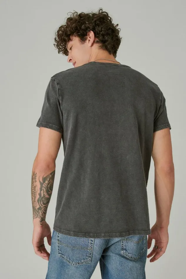 Men Lucky Brand Graphic Tees I Love Tacos Jet Black