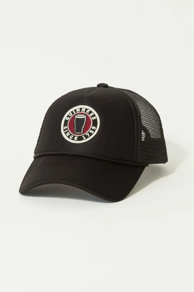 Men Lucky Brand Hats Guinness Pint Trucker Hat Black