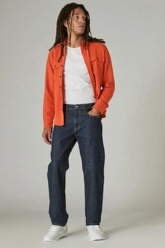 Men Lucky Brand Jeans 223 Straight Made In The Usa Selvedge Jean Genoa
