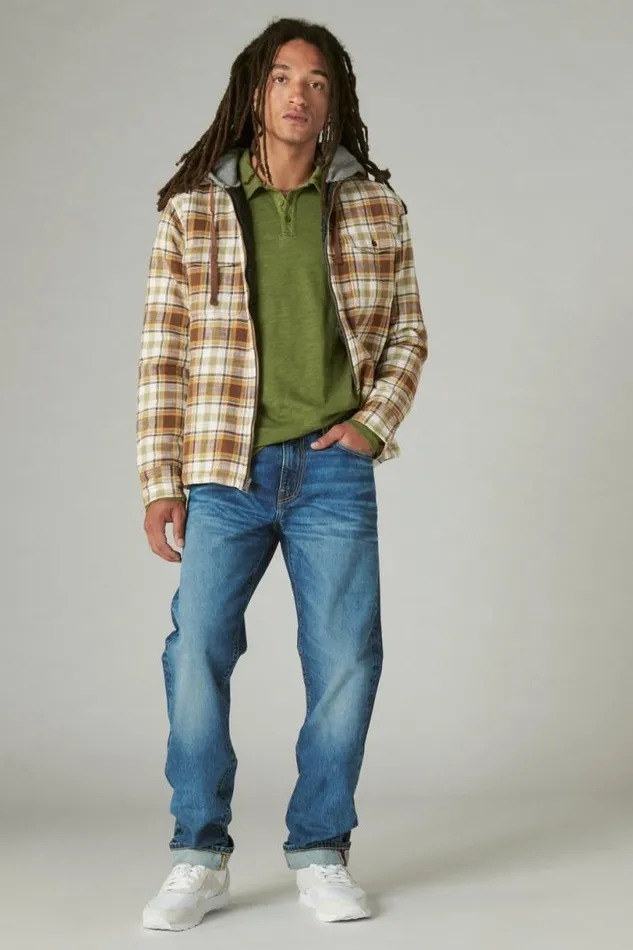 Men Lucky Brand Jeans 410 Athletic Straight Made In The Usa Selvedge Jean Rowan